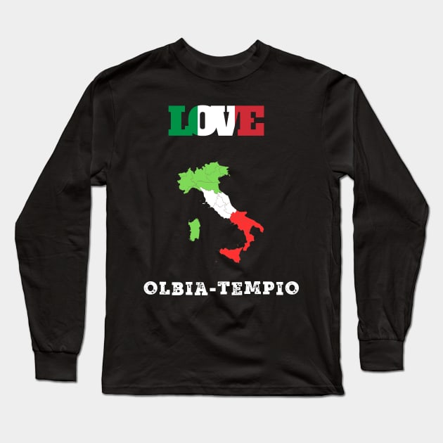 Olbia tempio shirt - maglietta olbia tempio Long Sleeve T-Shirt by vaporgraphic